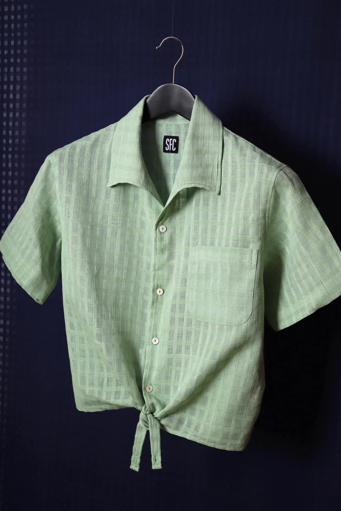 Waist-tie shirt sold by Scott Fraser Collection product image thumbnail 2