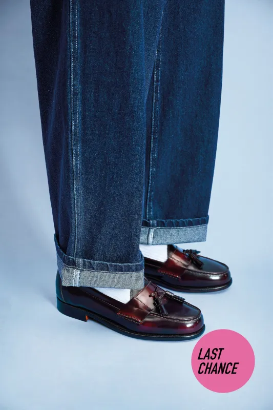 Burgundy tassel loafer - Made in England by Grenson made by Scott Fraser Collection