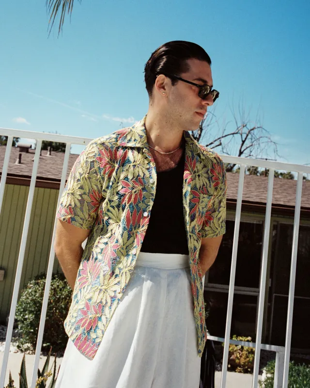 Leaf lace shirt sold by Scott Fraser Collection