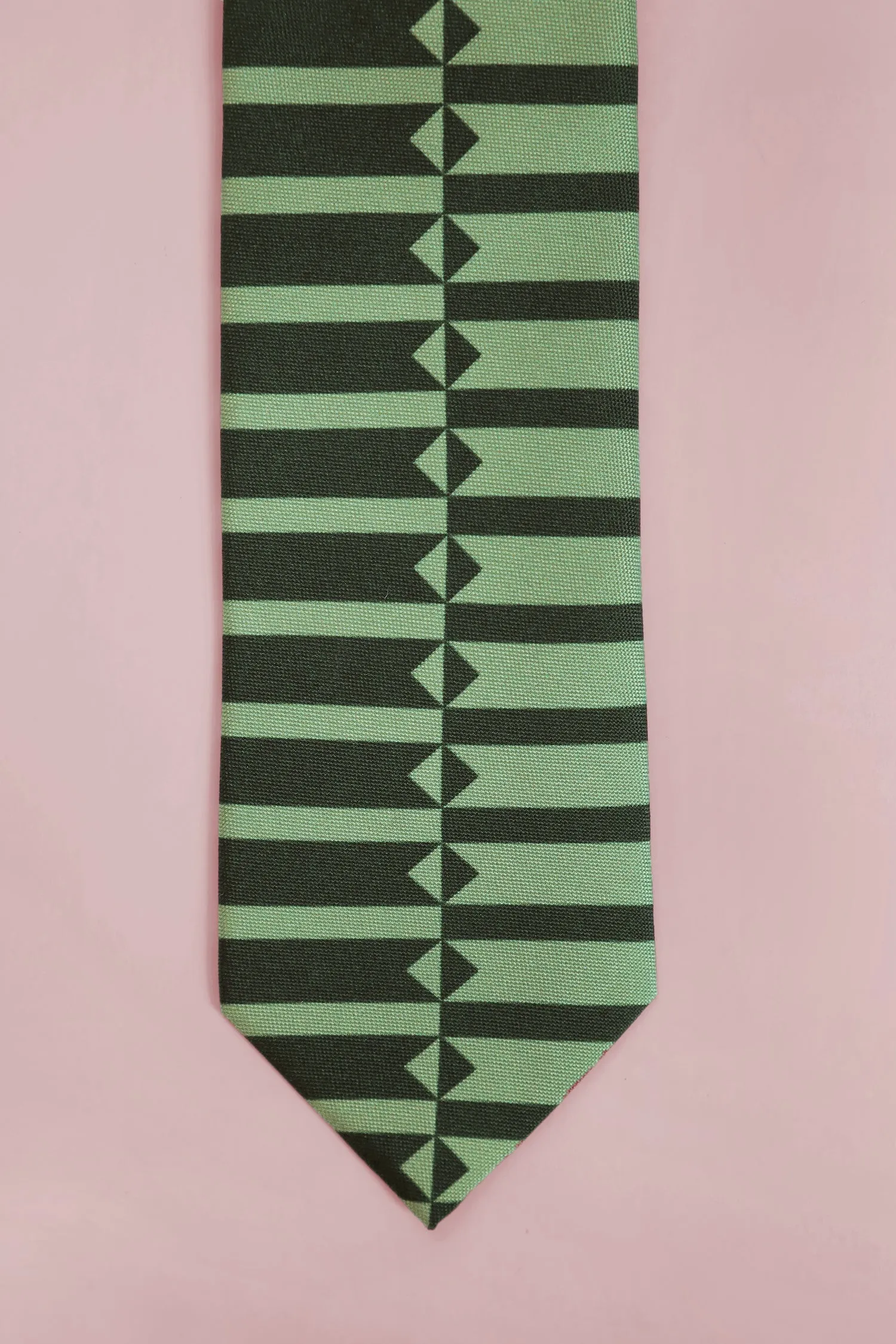 Geometric silk tie sold by Scott Fraser Collection product image thumbnail 2