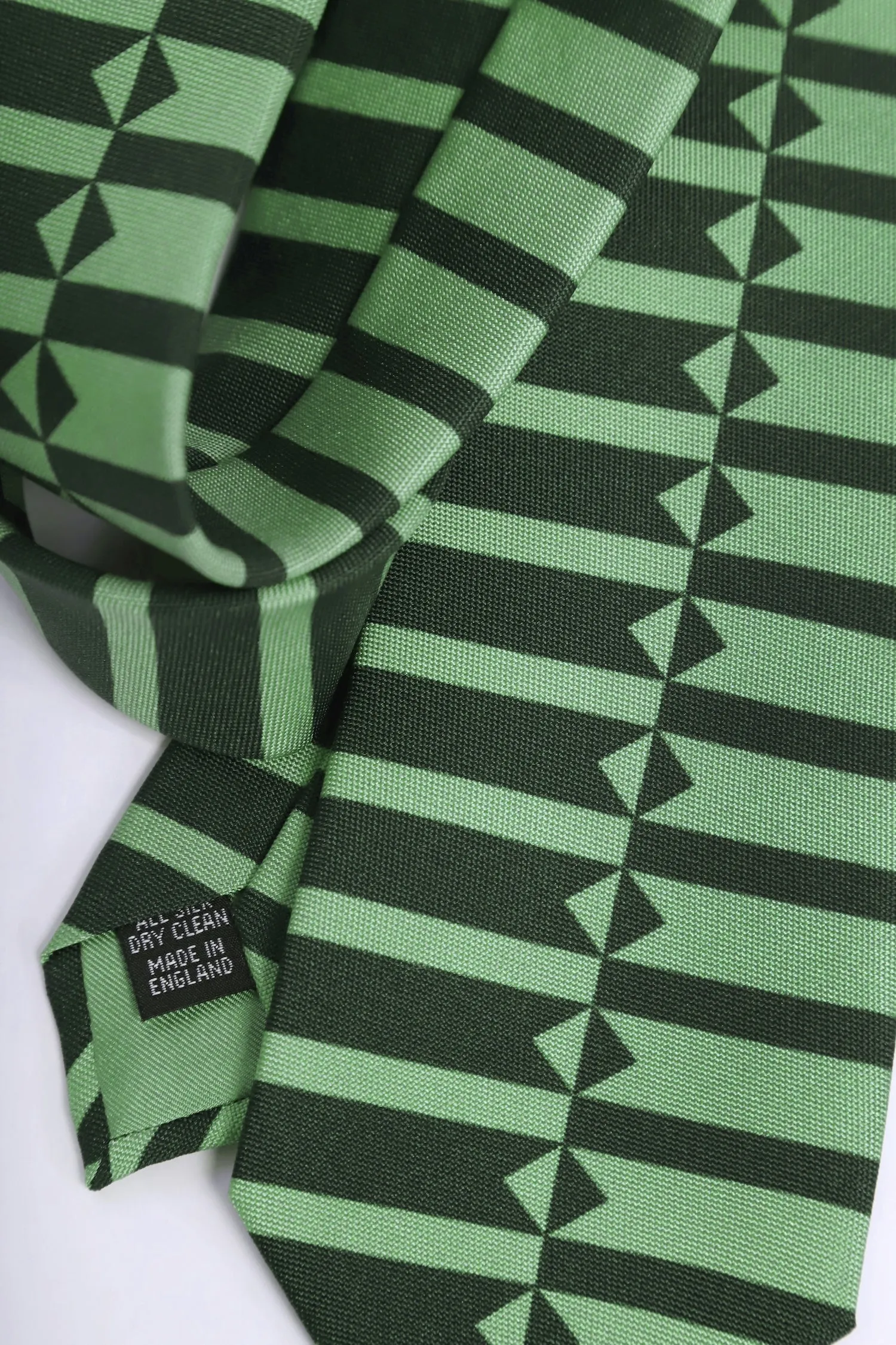 Geometric silk tie sold by Scott Fraser Collection product image thumbnail 5