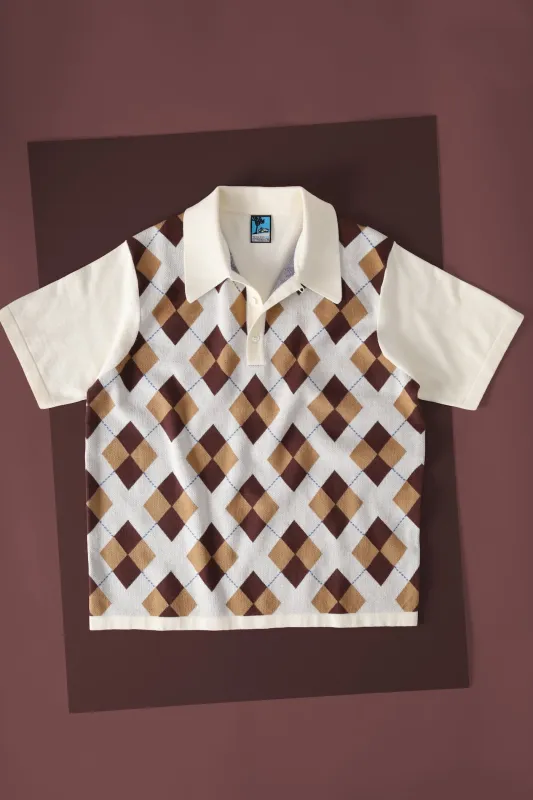 Argyle polo made by Scott Fraser Collection