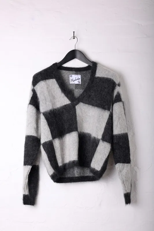 Checkerboard Mohair Sweater - Sizing sample made by Scott Fraser Collection