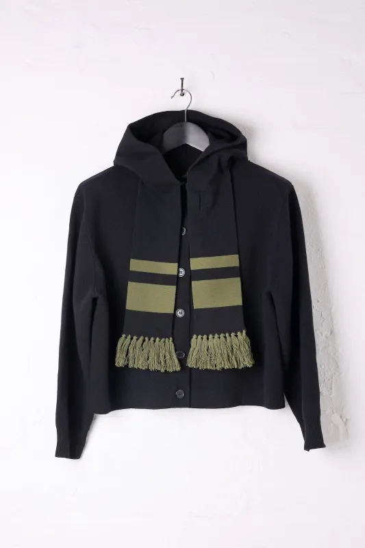 Cropped Hoodie Scarf Cardigan - XS / S made by Scott Fraser Collection