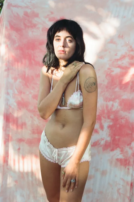 Snake Silk Lounge Shorts made by Sabia