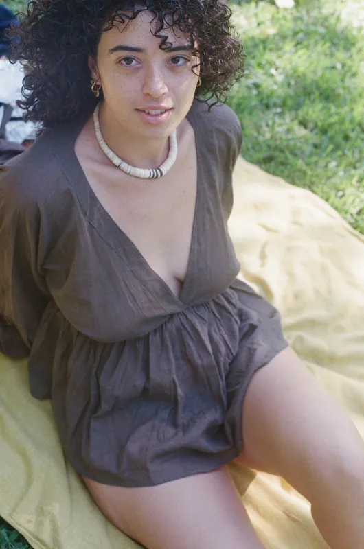 Jade Botanical Top made by Sabia