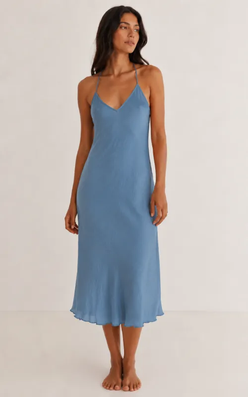 Cleo Dress in Botanical Dyed made by Sabia