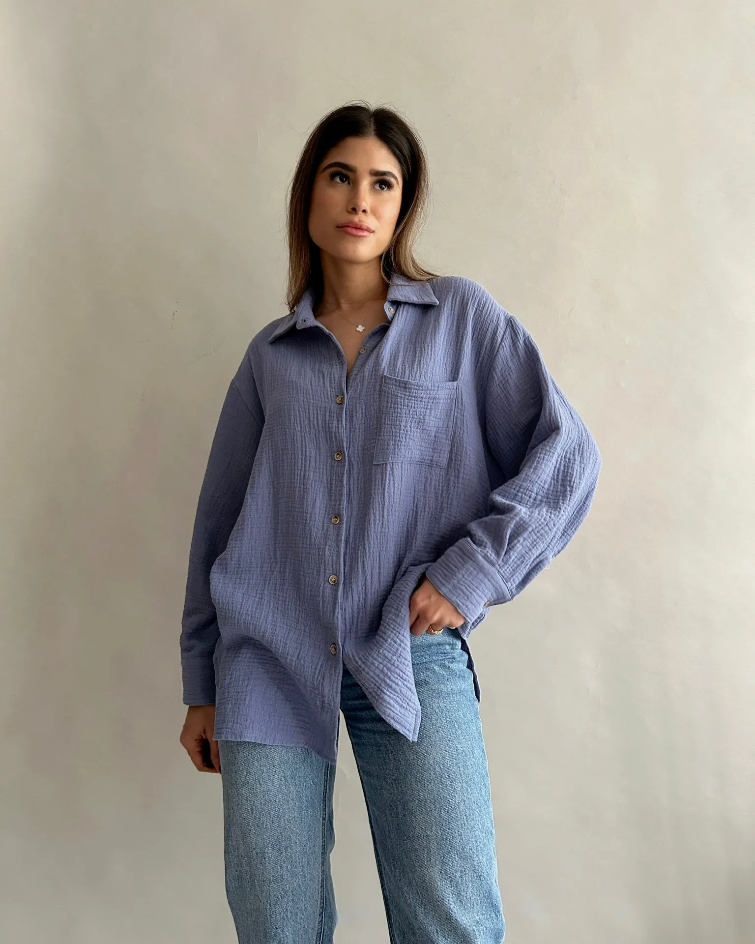 Coastal Shirt // Peri sold by SOTE the Label product image thumbnail 2