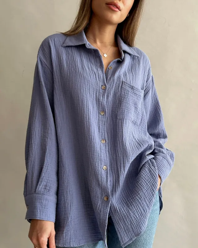 Coastal Shirt // Peri sold by SOTE the Label