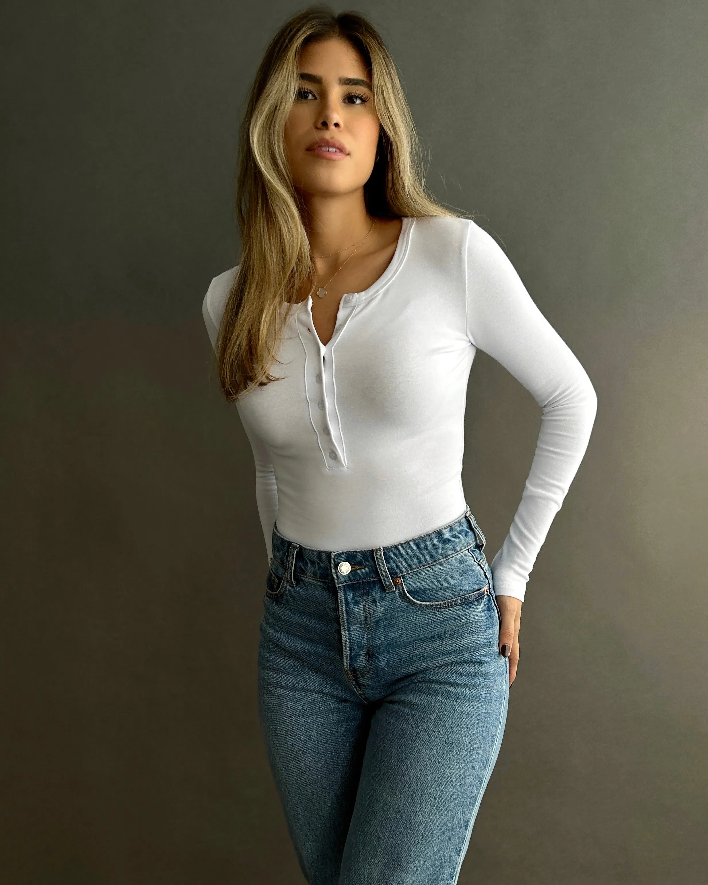 Henley Bodysuit // Cloud sold by SOTE the Label