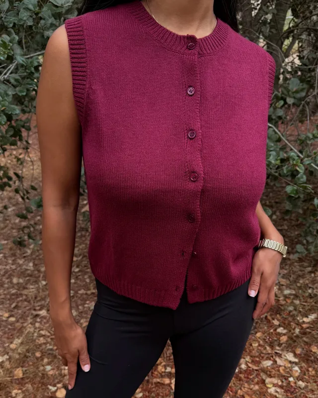 Weave Vest // Mulberry sold by SOTE the Label