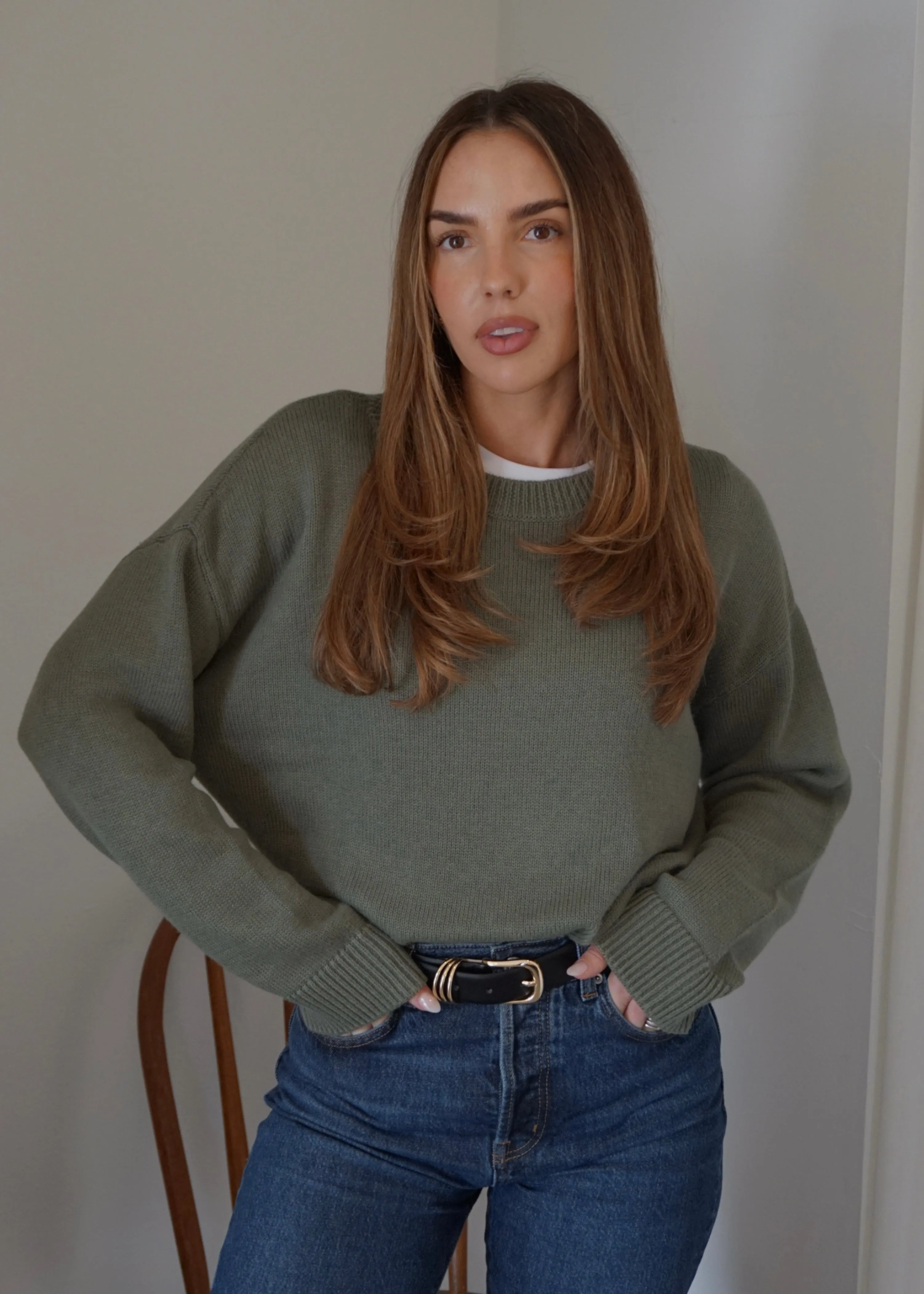 SLOUCH KNIT // SAGE sold by SOTE the Label