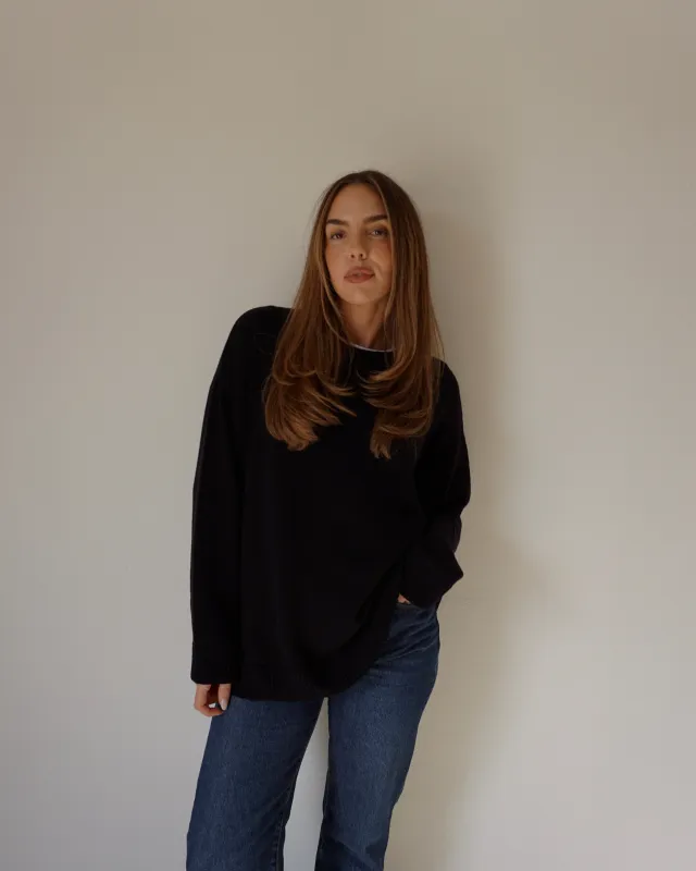 SLOUCH KNIT // ONYX sold by SOTE the Label