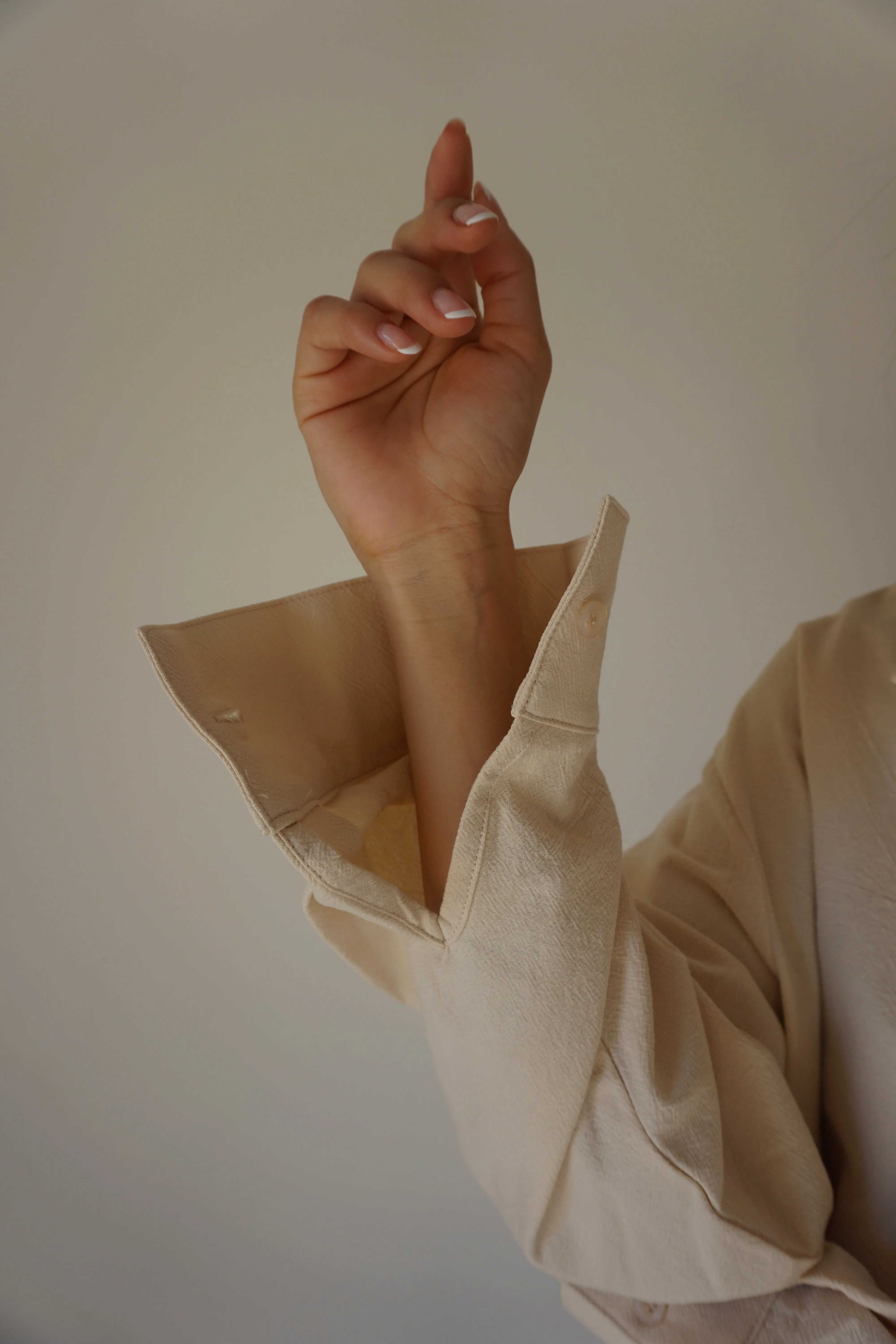 WASHED COTTON SHIRT // BUTTERCREAM sold by SOTE the Label product image thumbnail 4