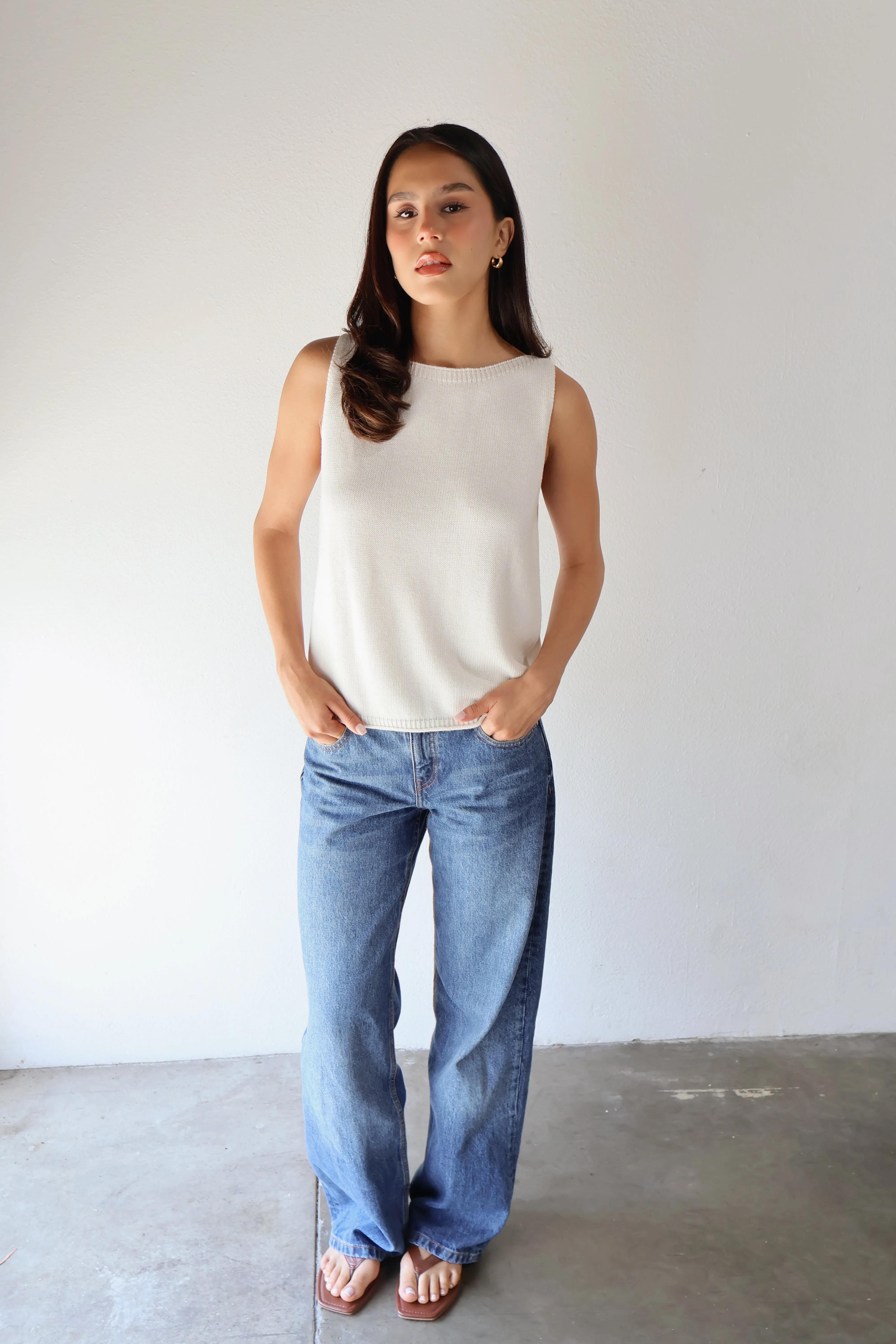BOATNECK TANK // CHALK sold by SOTE the Label