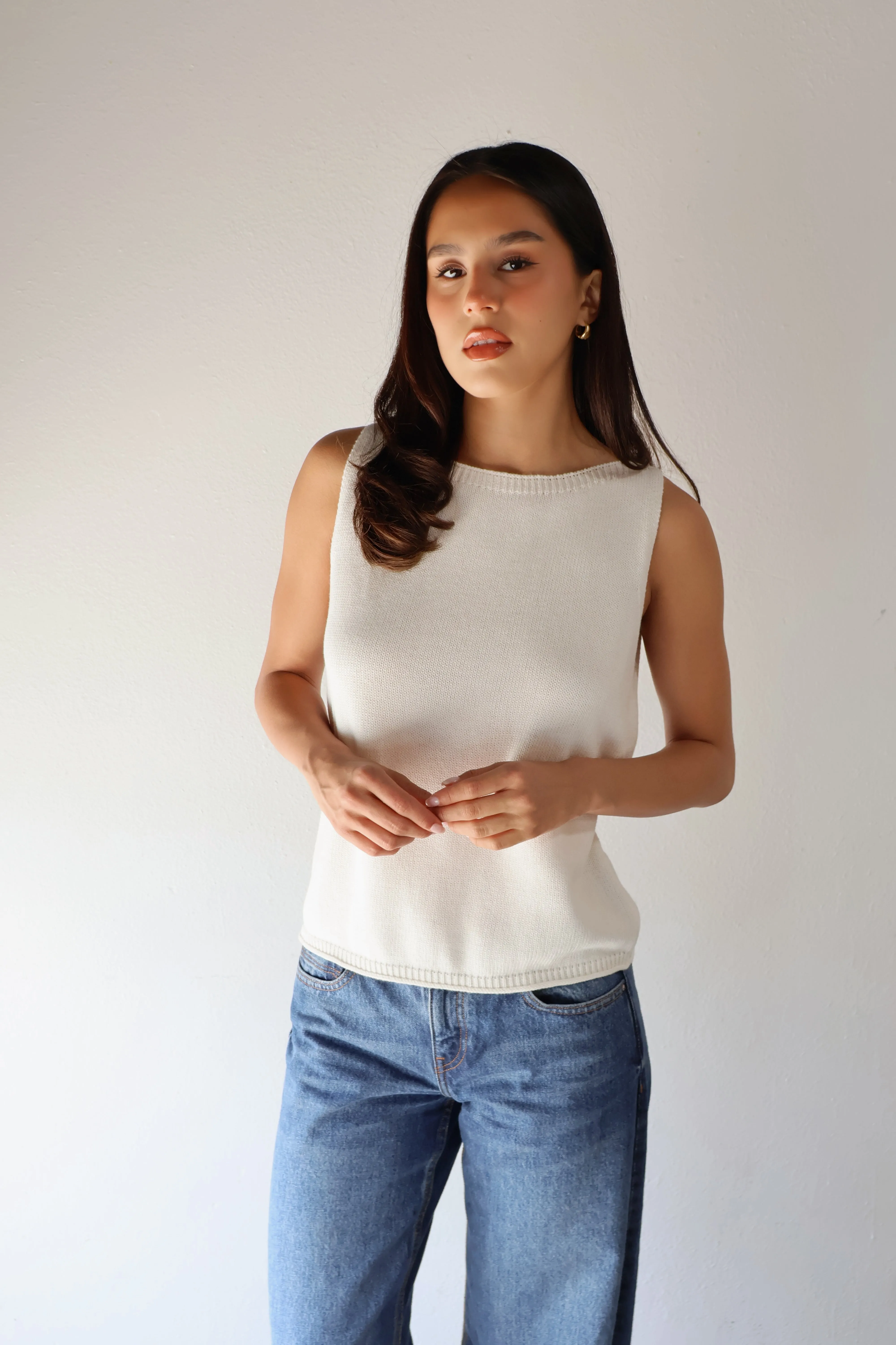 BOATNECK TANK // CHALK sold by SOTE the Label product image thumbnail 3