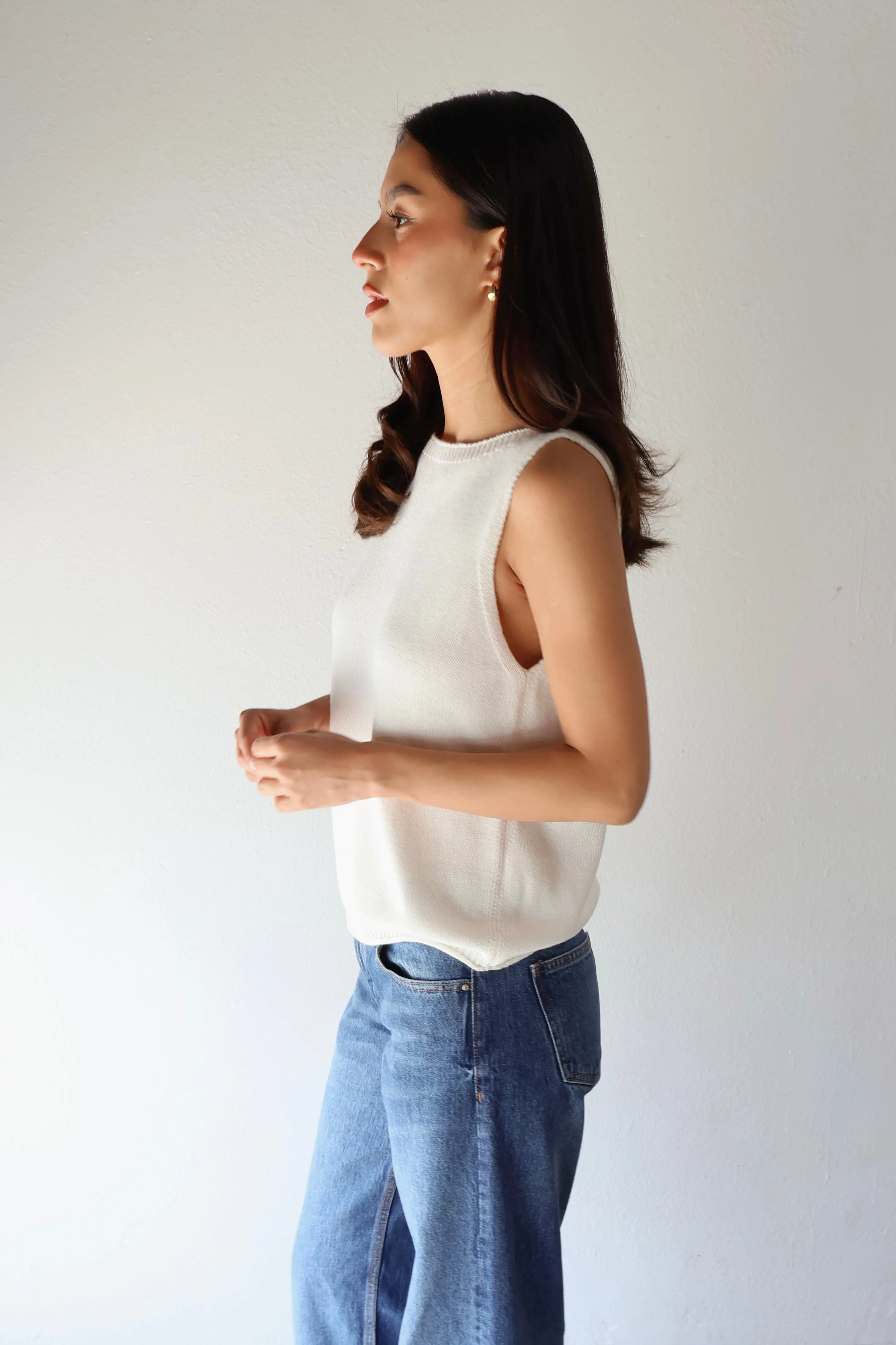 BOATNECK TANK // CHALK sold by SOTE the Label product image thumbnail 2