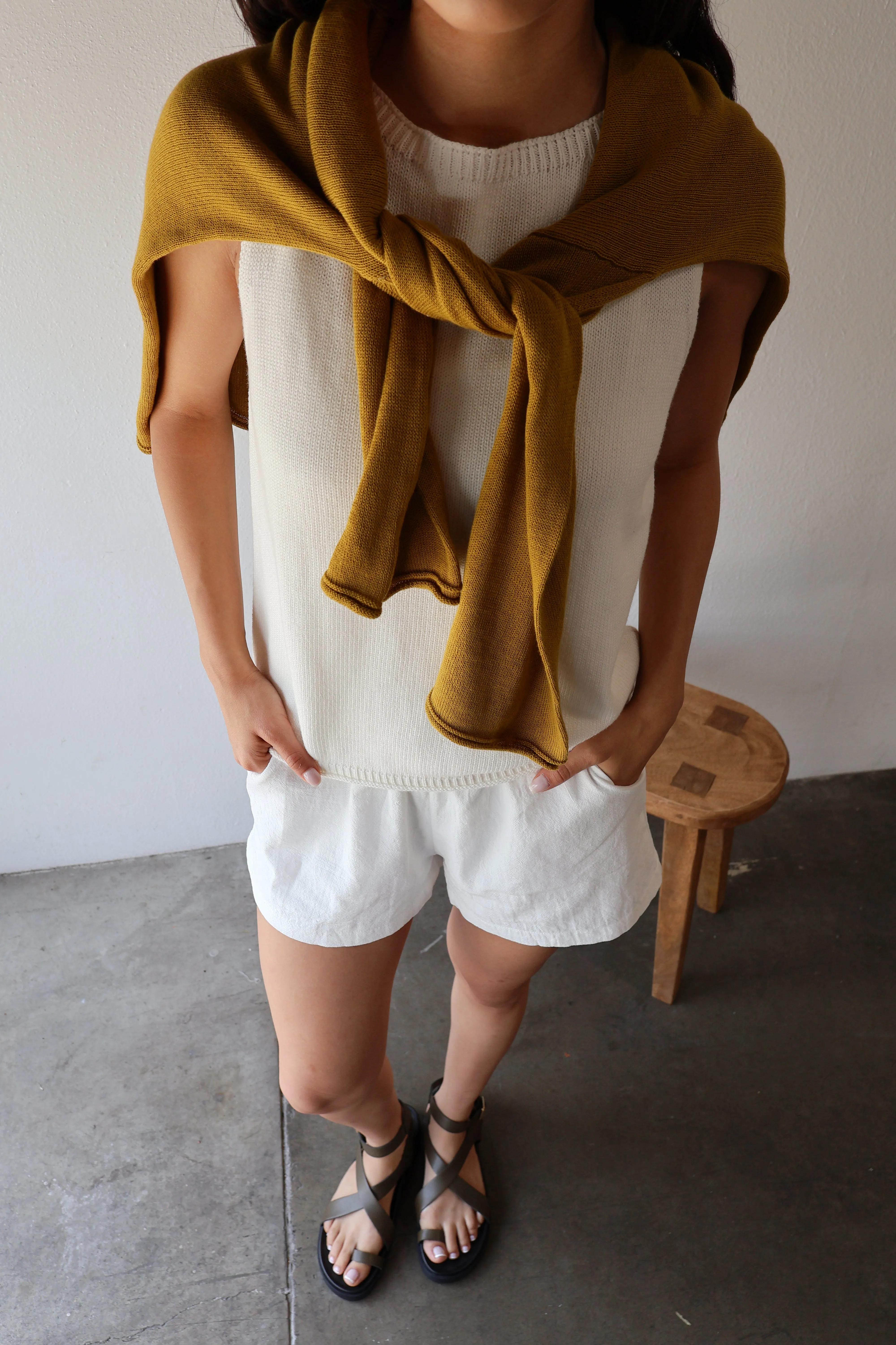 BOATNECK TANK // CHALK sold by SOTE the Label product image thumbnail 4