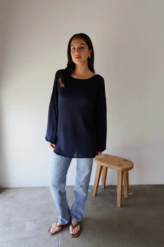 SOFTWEAR BOATNECK KNIT // IMPERIAL made by SOTE the Label