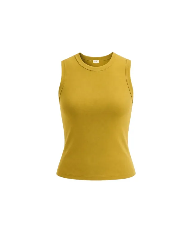 MUSCLE TANK // CHARTREUSE made by SOTE the Label