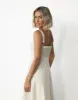 Kella Denim Maxi Dress (Beige) sold by Charcoal Clothing