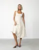 Kella Denim Maxi Dress (Beige) sold by Charcoal Clothing