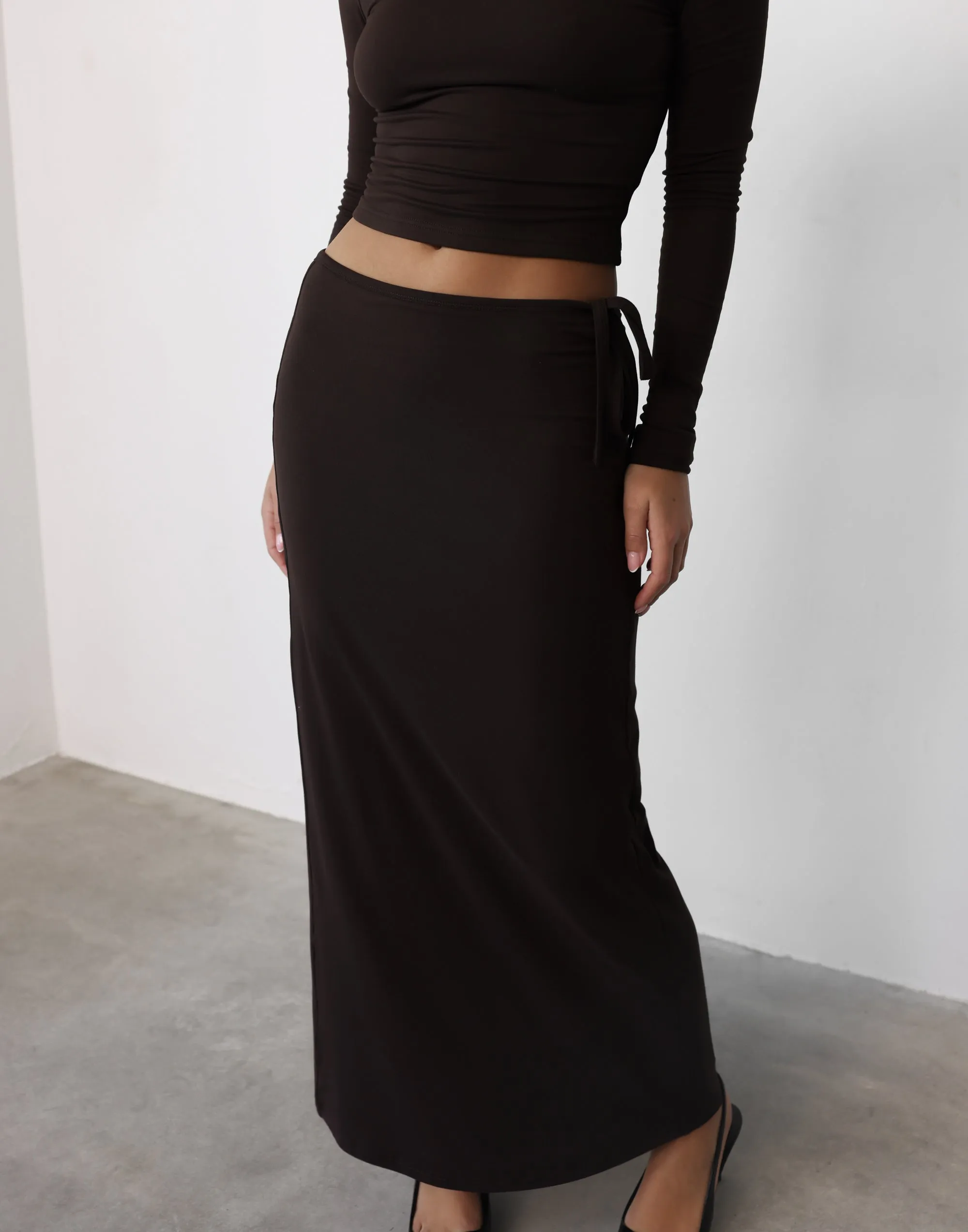 Noni Maxi Skirt (Chocolate) sold by Charcoal Clothing product image thumbnail 2