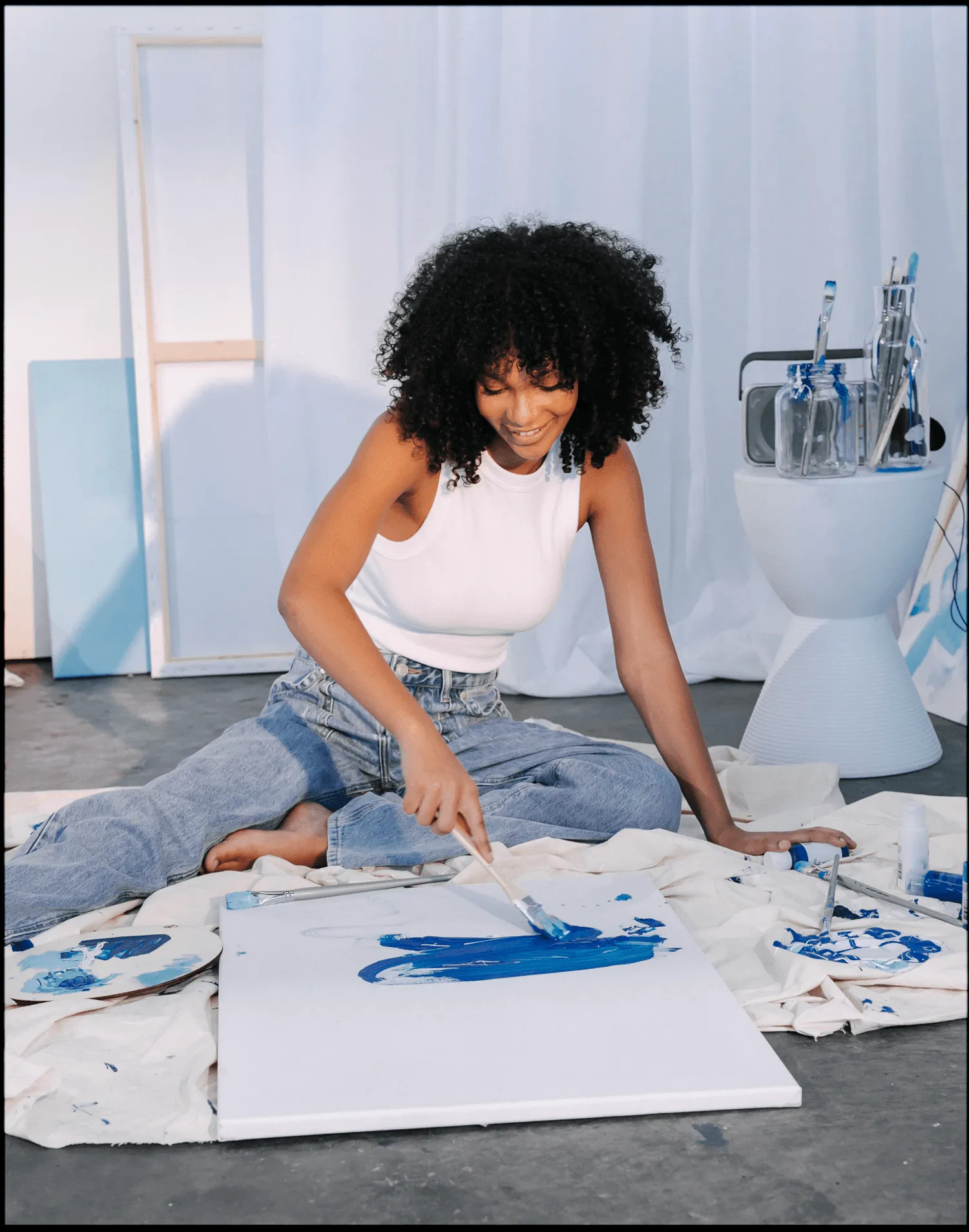 Kaia Rib Tank (White) sold by Charcoal Clothing product image thumbnail 3