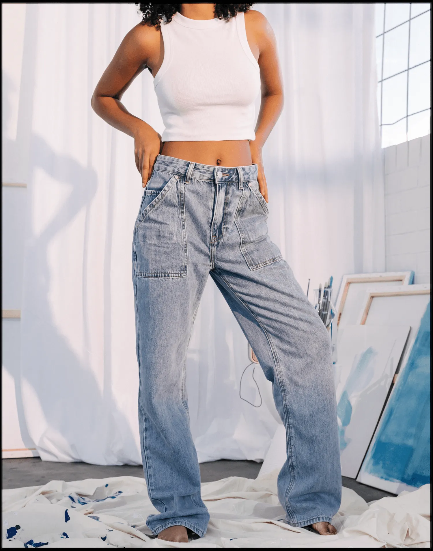 Kaia Rib Tank (White) sold by Charcoal Clothing product image thumbnail 5