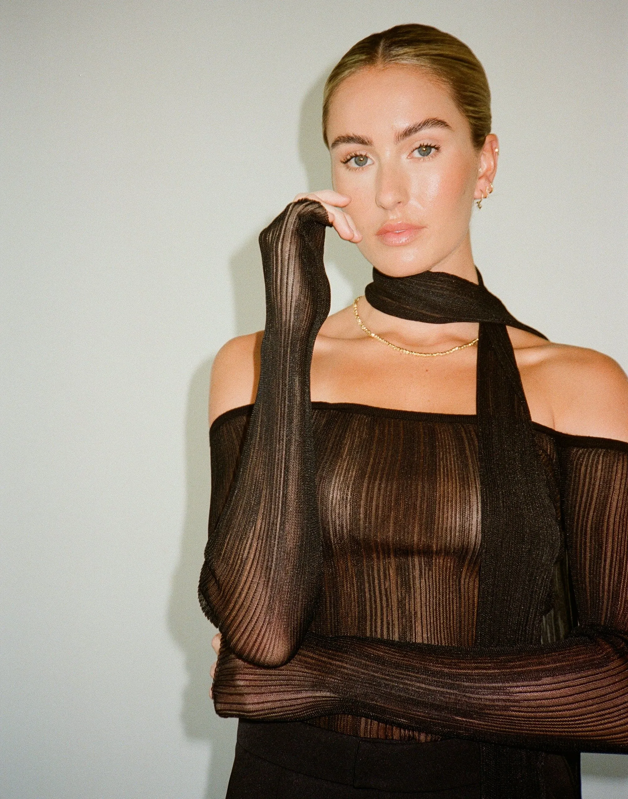 Juniper Long Sleeve Top (Black) sold by Charcoal Clothing product image thumbnail 5