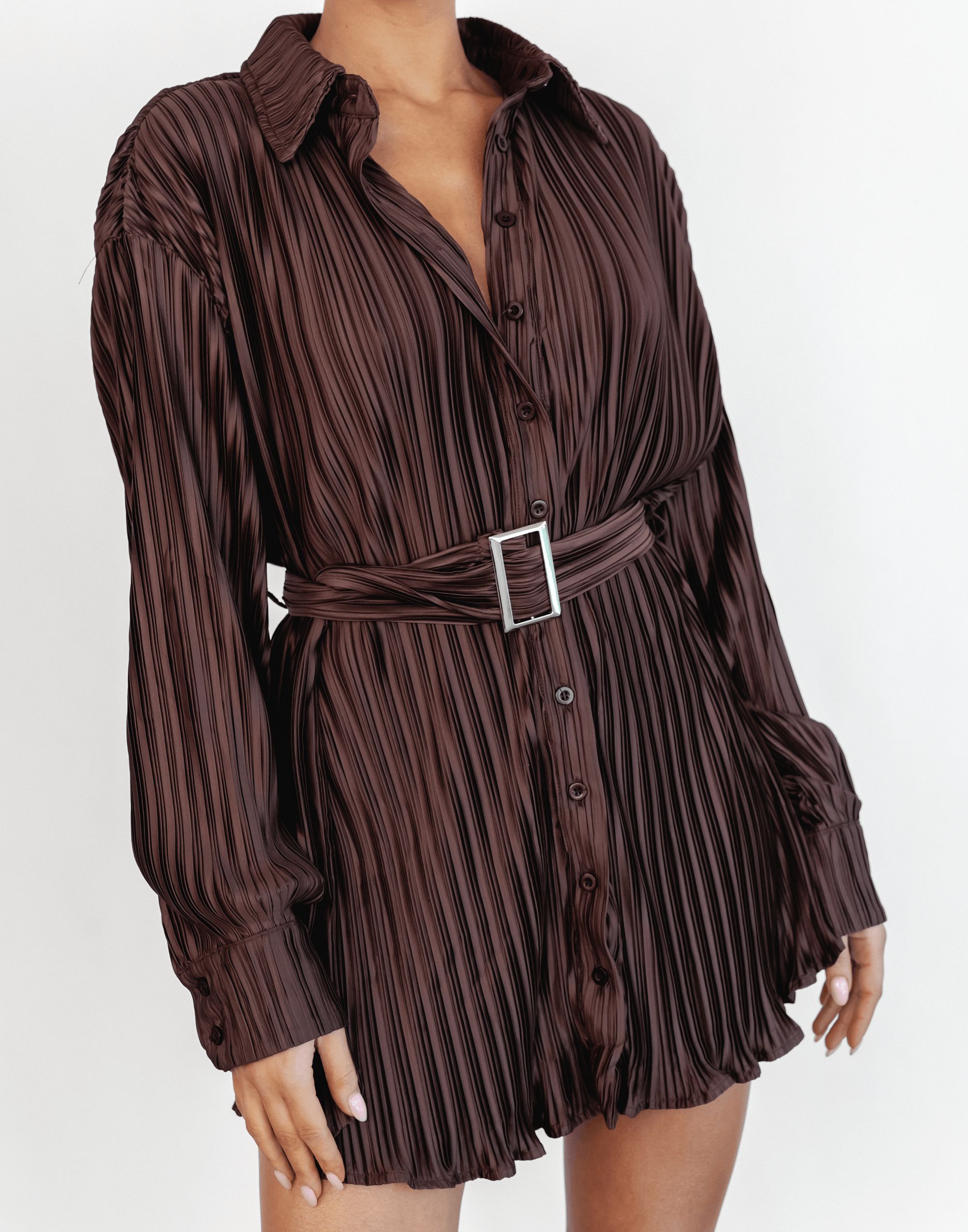 Heart Of Gold Mini Dress (Brown) sold by Charcoal Clothing product image thumbnail 5