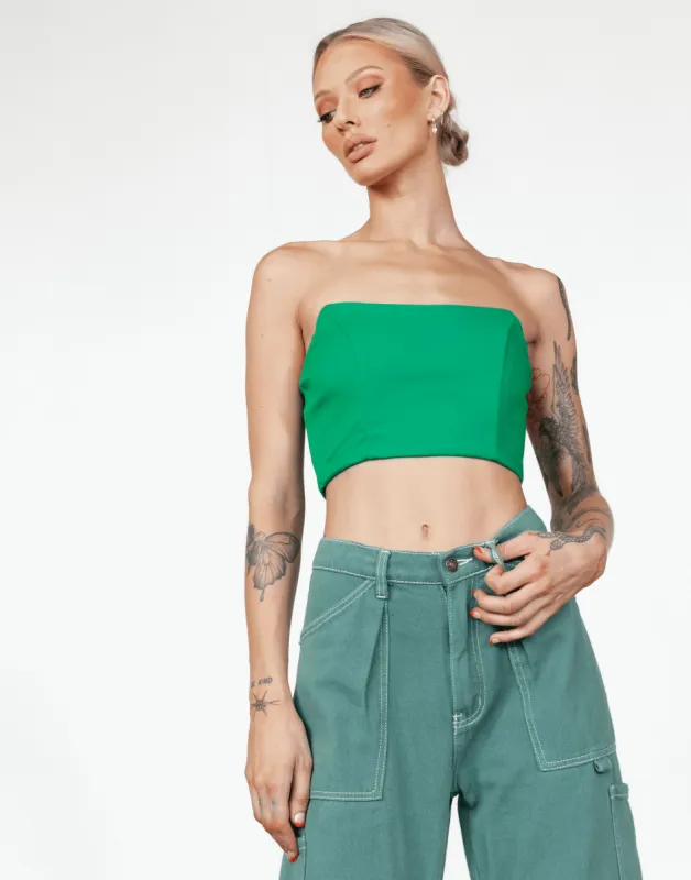 Close To You Corset Top (Green) sold by Charcoal Clothing