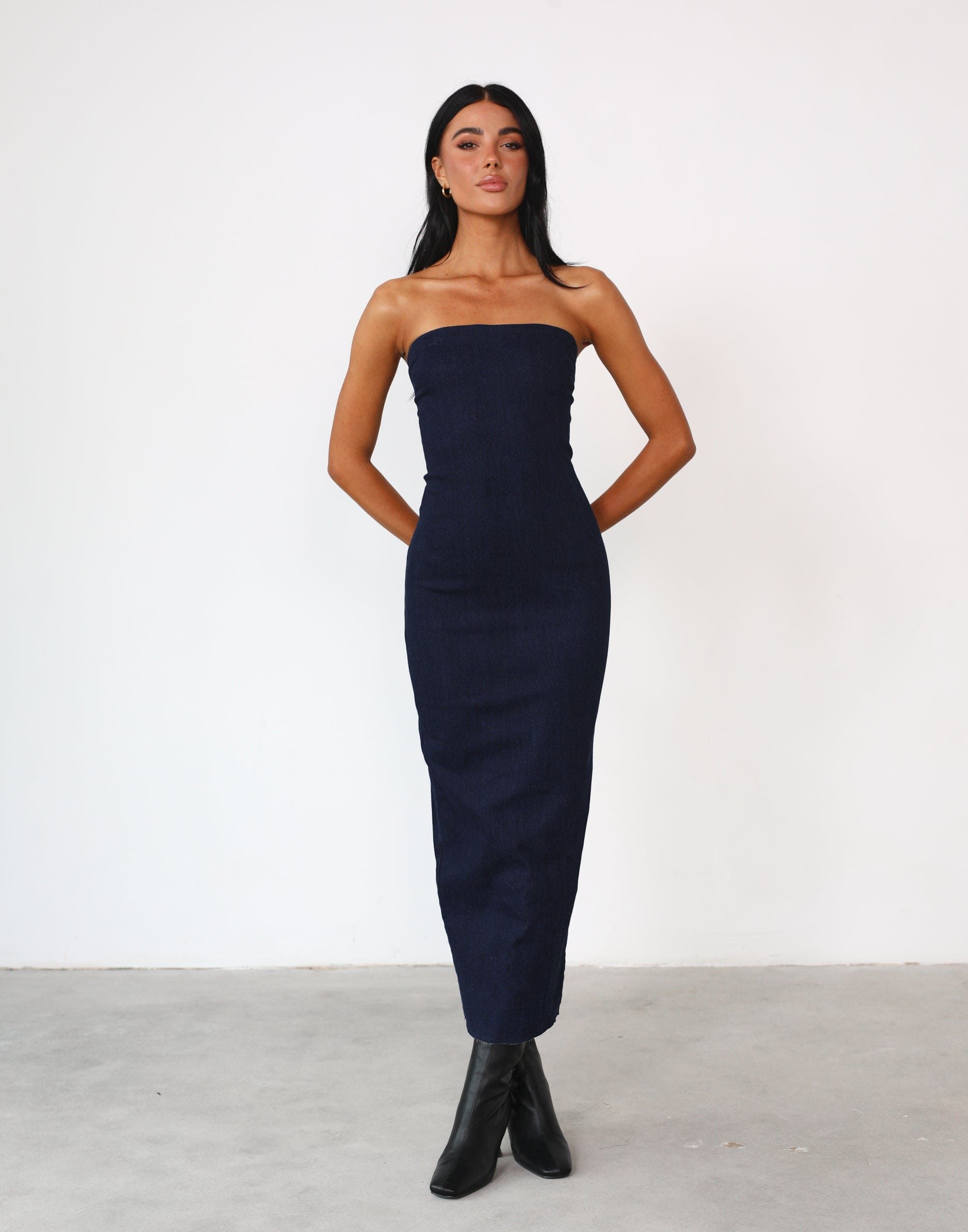 Tati Maxi Dress (Dark Denim) sold by Charcoal Clothing product image thumbnail 5