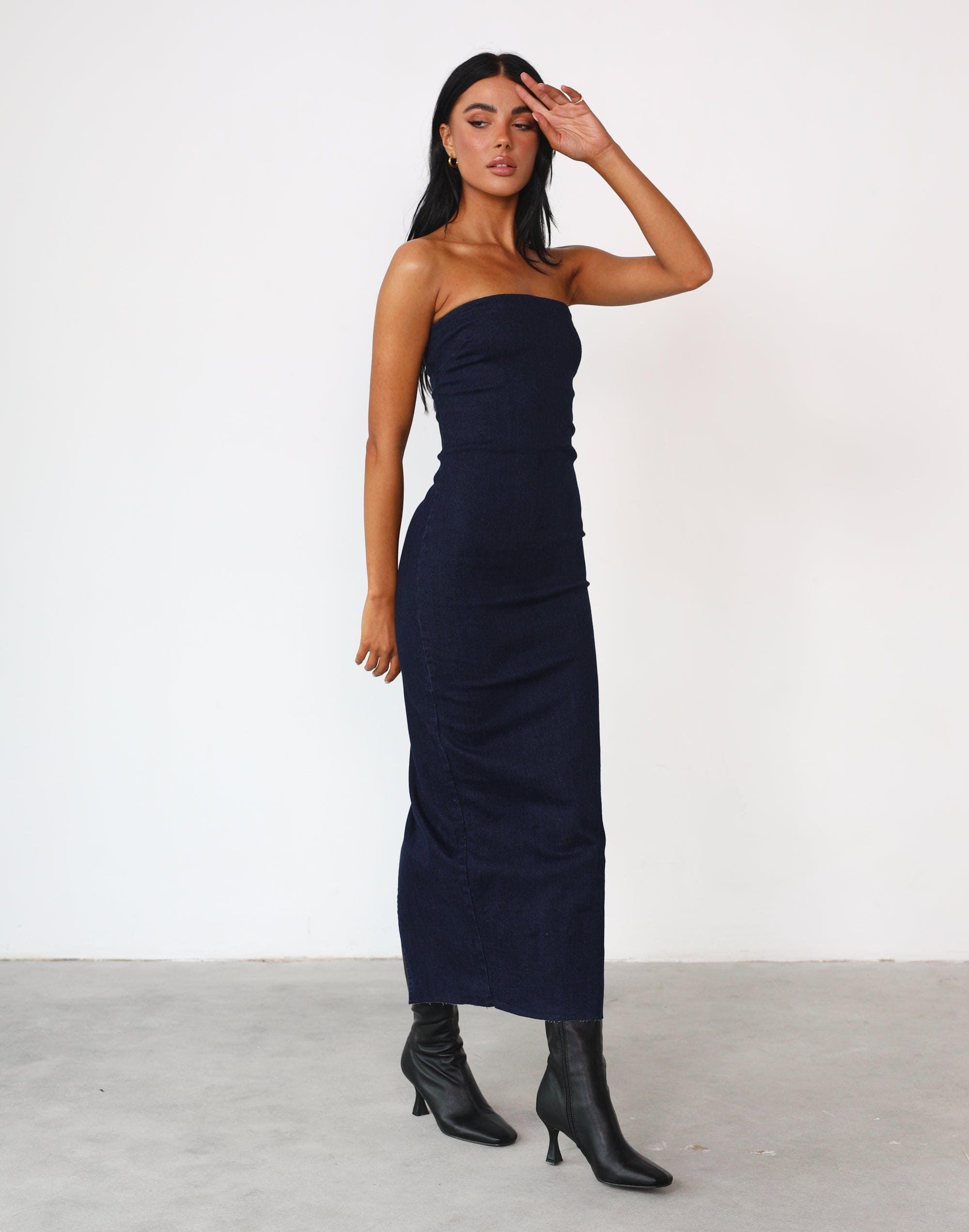 Tati Maxi Dress (Dark Denim) sold by Charcoal Clothing product image thumbnail 4