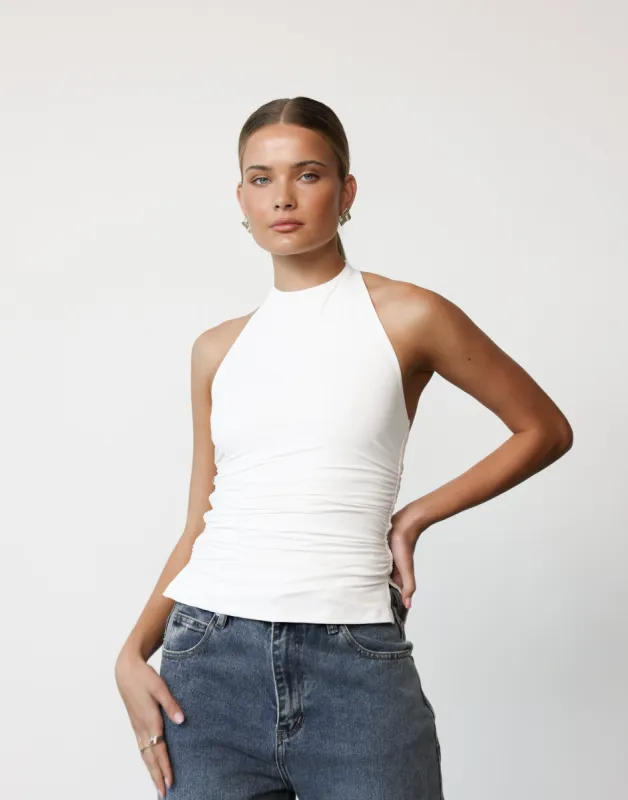 Callista Top (White) sold by Charcoal Clothing