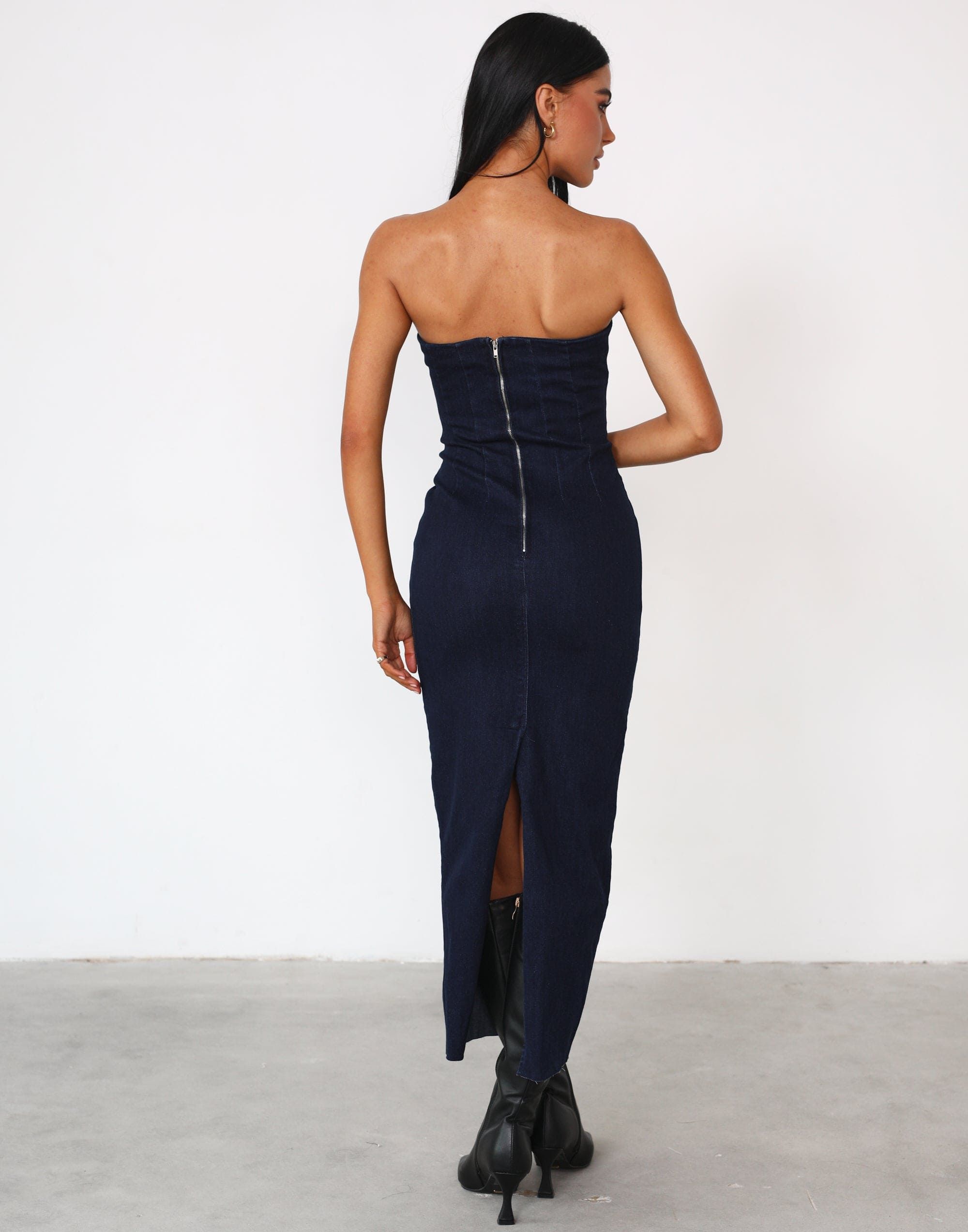 Tati Maxi Dress (Dark Denim) sold by Charcoal Clothing product image thumbnail 3
