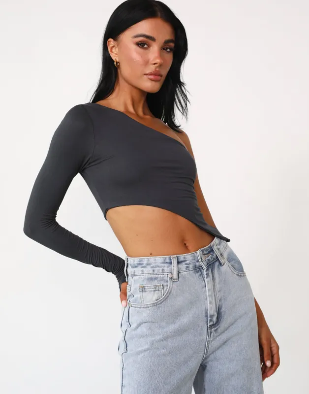 Penton Long Sleeve Top (Charcoal) sold by Charcoal Clothing