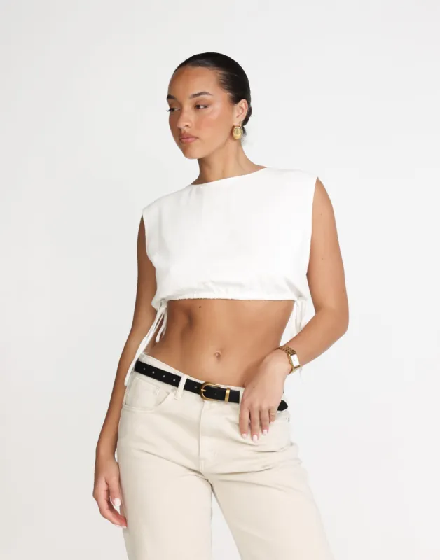 Rheanna Top (White) sold by Charcoal Clothing