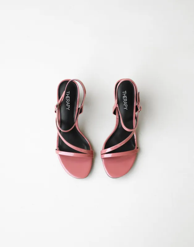 Ida Heels (Rouge Patent PU) - By Therapy sold by Charcoal Clothing