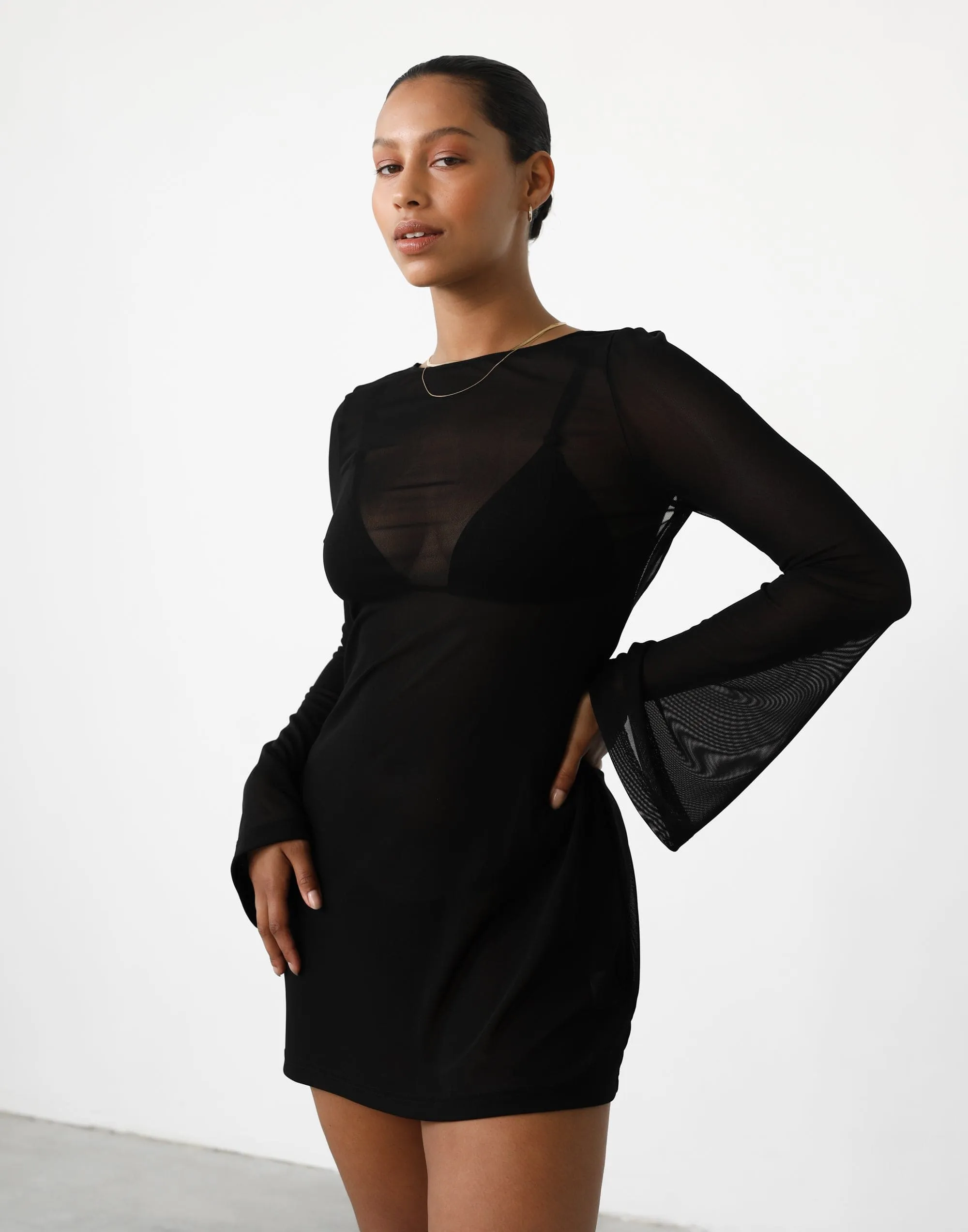 Make Waves Mini Dress (Black) sold by Charcoal Clothing product image thumbnail 2
