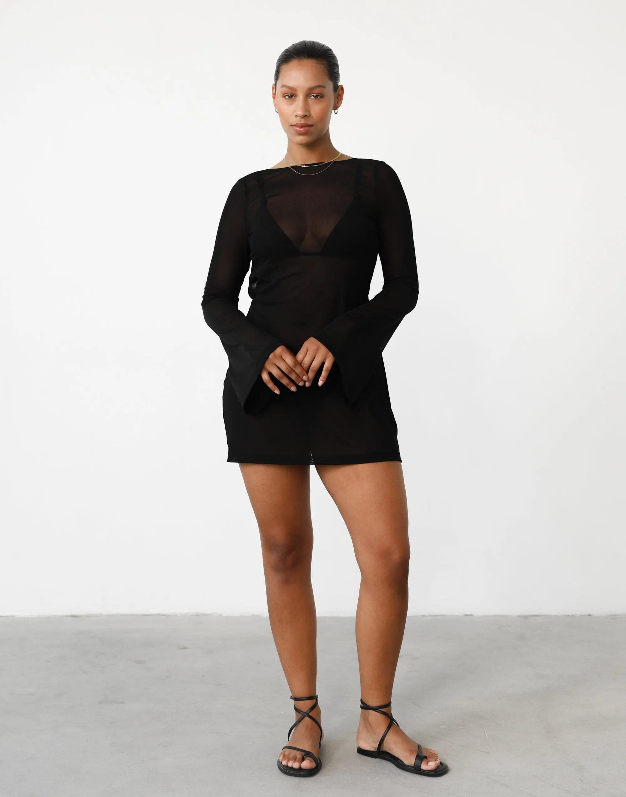 Make Waves Mini Dress (Black) sold by Charcoal Clothing product image thumbnail 3