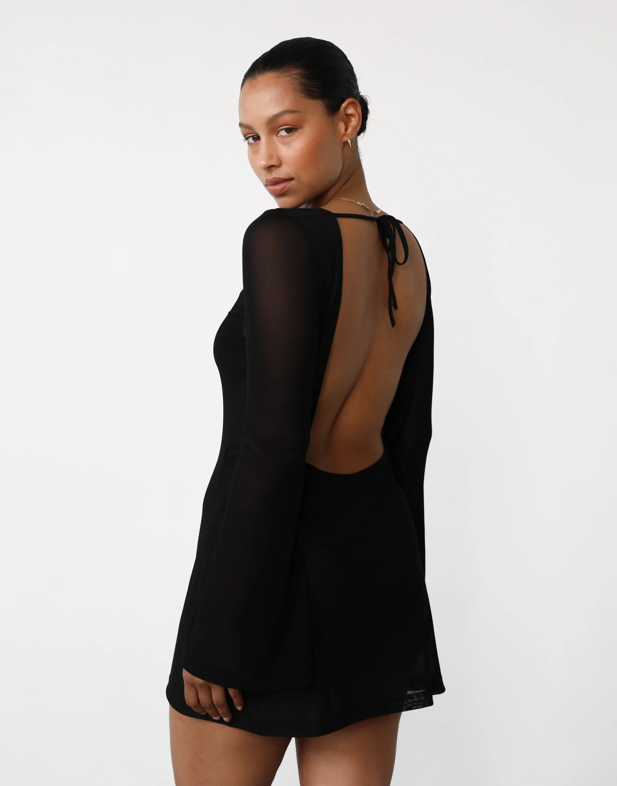 Make Waves Mini Dress (Black) sold by Charcoal Clothing