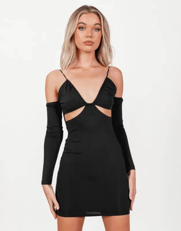 Alexa Mini Dress (Black) sold by Charcoal Clothing