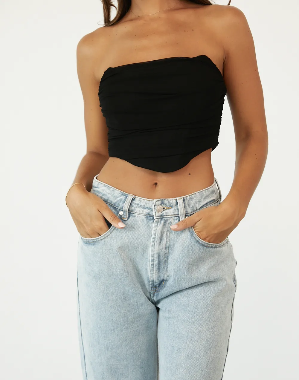 Payton Crop Top (Black) sold by Charcoal Clothing product image thumbnail 2