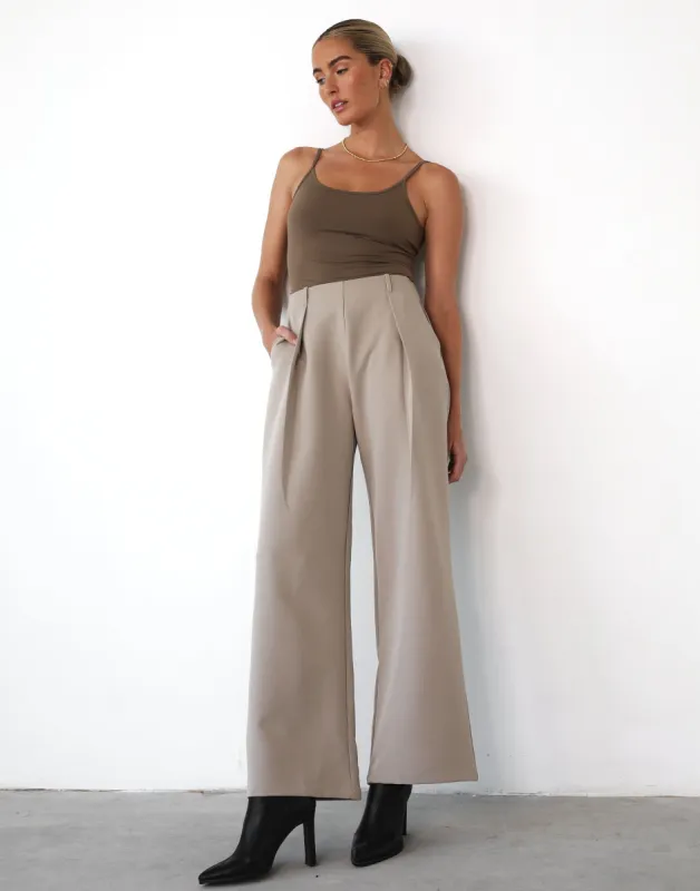 Malakai Pants (Beige) sold by Charcoal Clothing