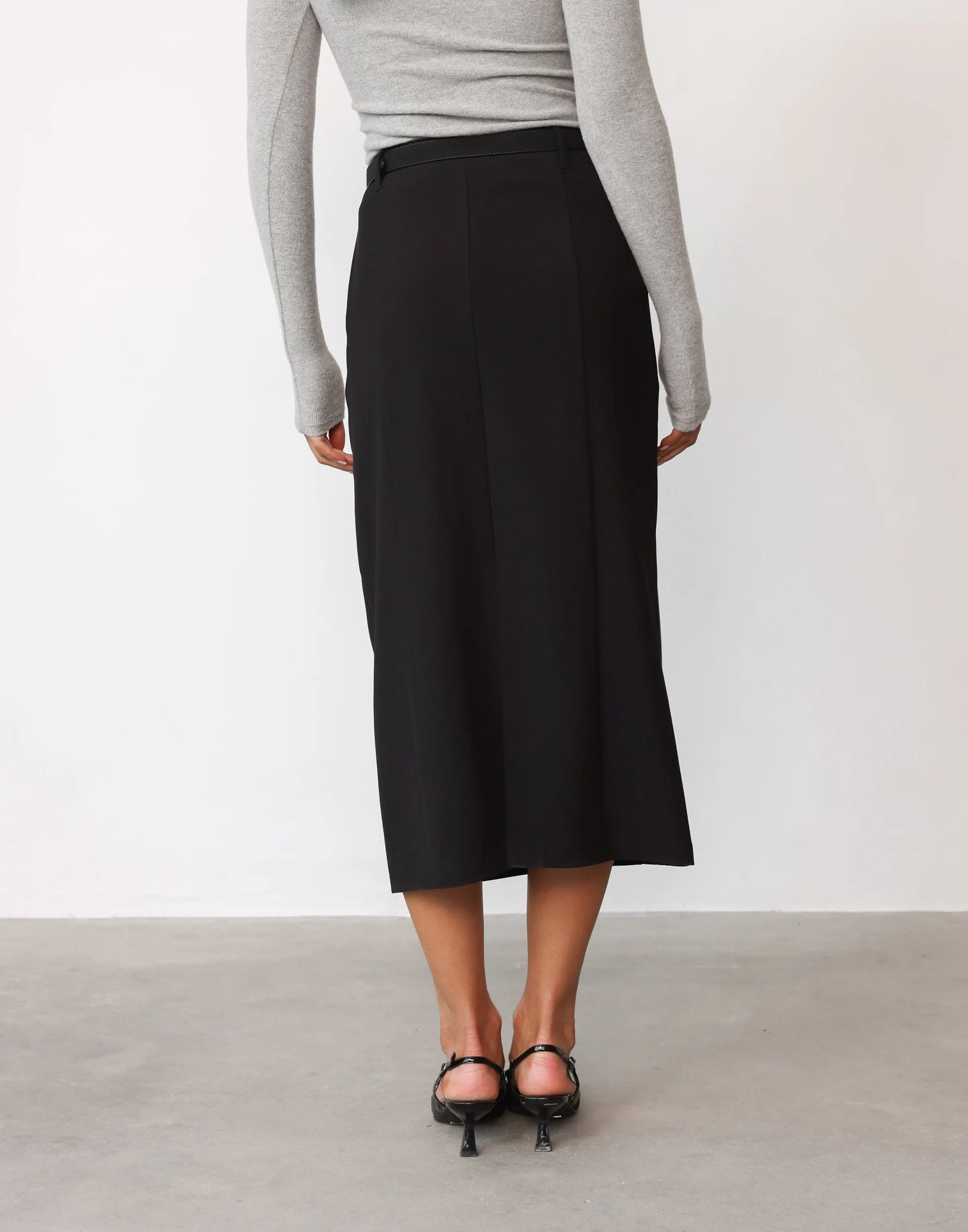 Brigitte Midi Skirt (Black) sold by Charcoal Clothing product image thumbnail 3