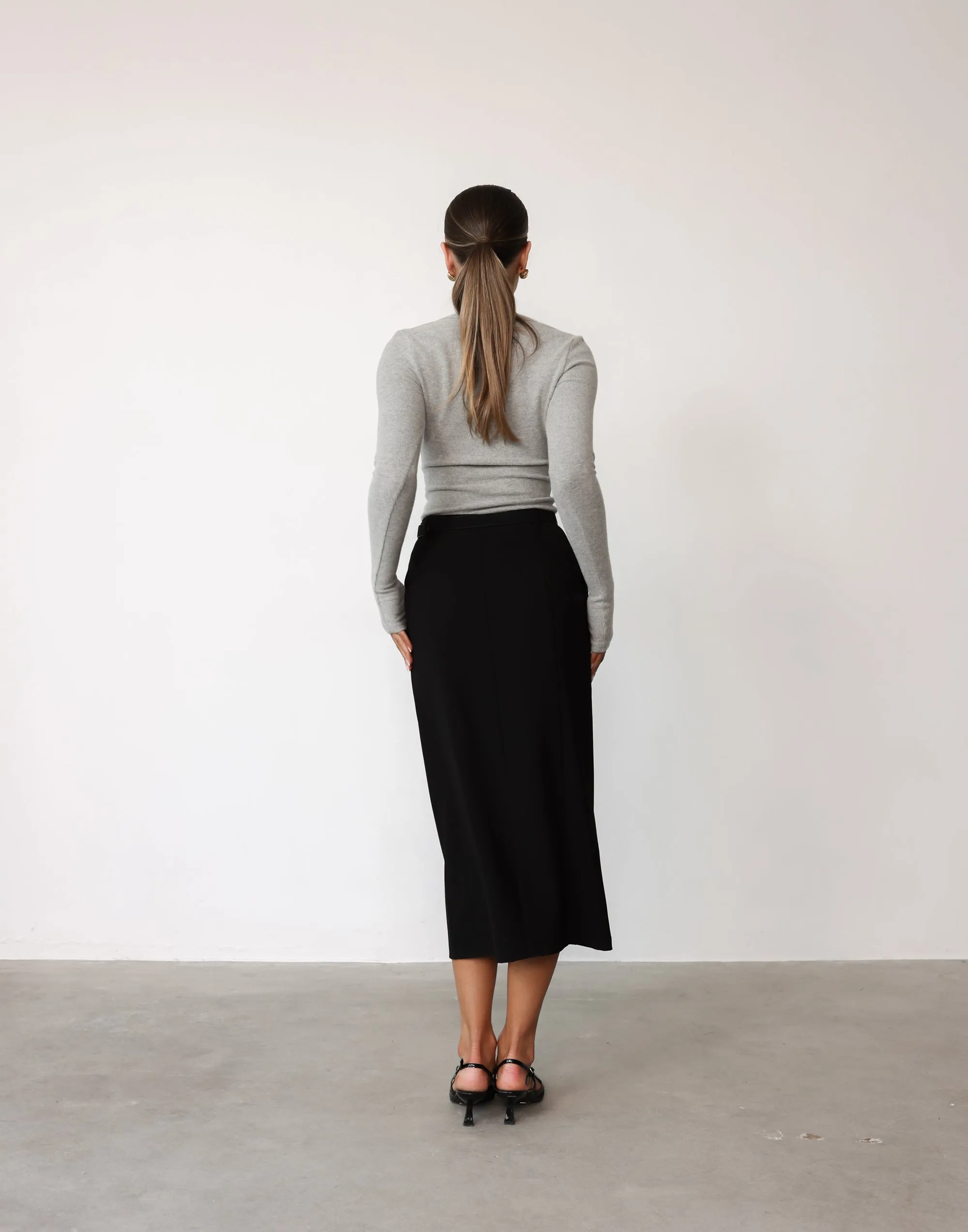 Brigitte Midi Skirt (Black) sold by Charcoal Clothing product image thumbnail 5