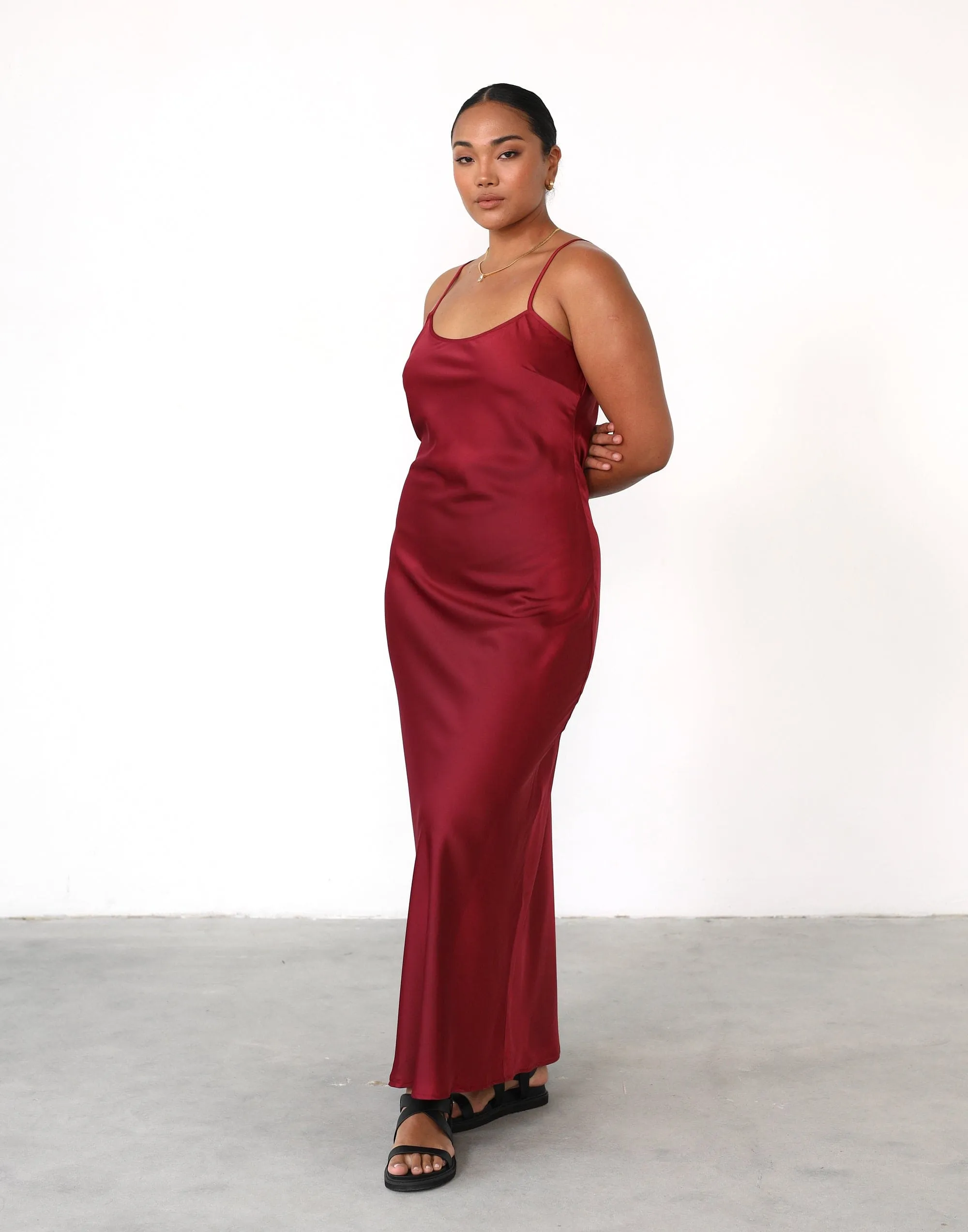 Martha Maxi Dress (Merlot) sold by Charcoal Clothing product image thumbnail 3
