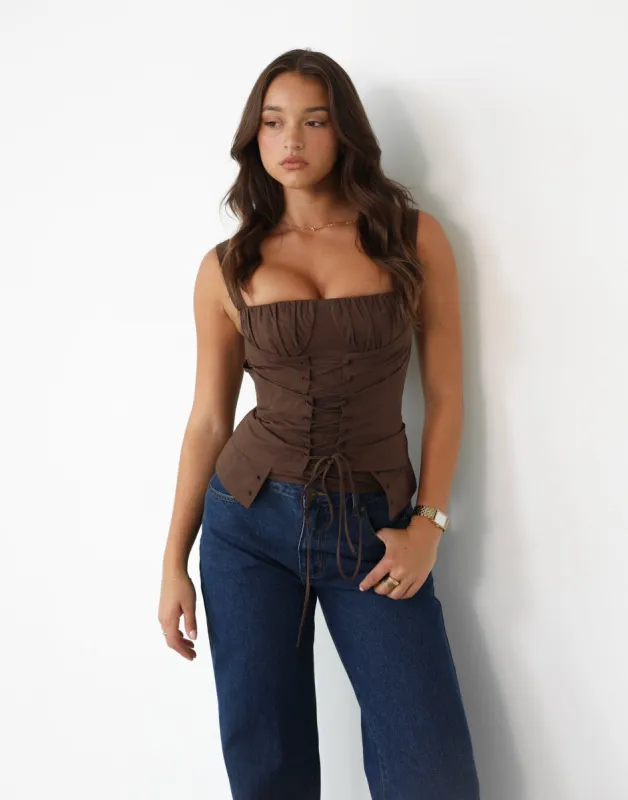 In Bloom Top (Chocolate) - By Lioness made by Lioness