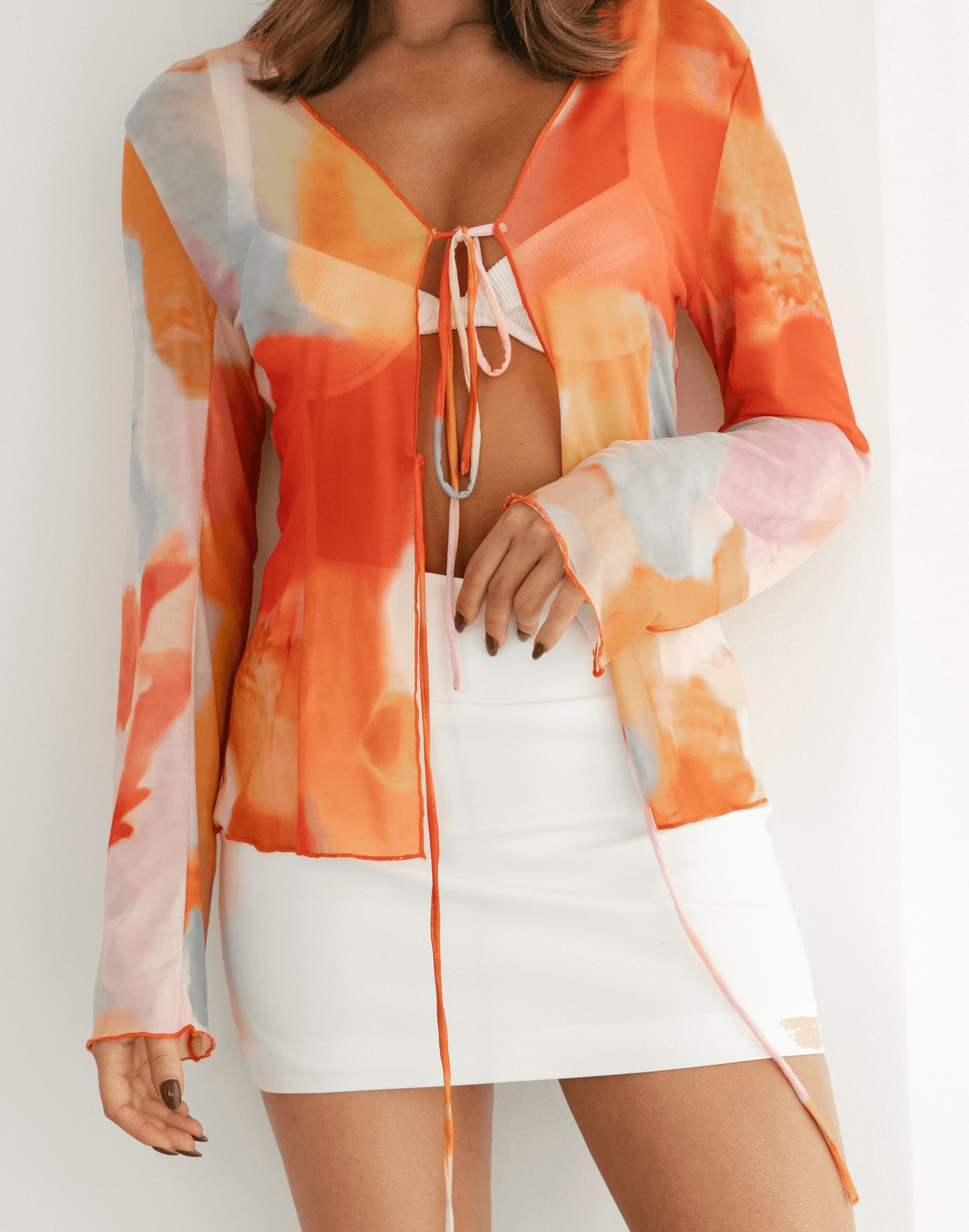 Alissa Mini Skirt (White) sold by Charcoal Clothing